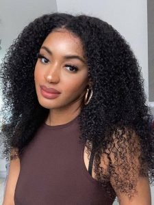 Curly U Part Wig Affordable Human Hair Wigs V Part Wigs Online - Image 4