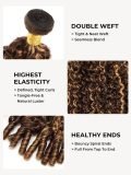 4/27 Highlight Burmese Curly Hair Bundles Human Hair Extension - Image 2