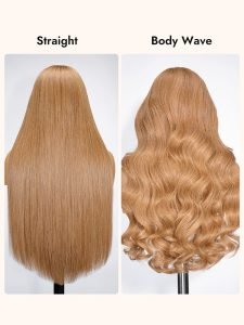 Color #6 Medium Brown Hair Lace Frontal Wigs Chestnut Brown Hair Wig - Image 4
