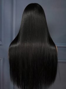 12A Raw Hair Salon Quality HD Lace Closure Wig Human Hair Straight Top Grade Salon Hair Wig 250 Density - Image 4
