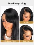 Y2k Layered Straight Glueless 5*7 Ready To Go Wig With Side Bangs - Image 4