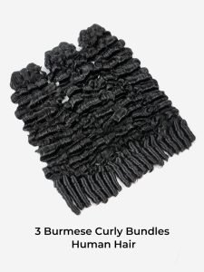 3 Bundles Burmese Curly Brazilian Deep Curly Hair Extensions - Image 4
