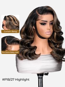 Side C Part Glueless Layered Cut Body Wave 6*8 Lace Closure Wig Pre Cut Ready To Go - Image 3