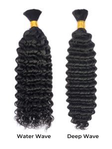 Deep Curly Human Hair Bulk For Braiding No Weft Two Bundles lots - Image 3