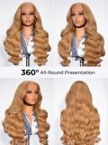 Coffee Latter 13x6 Lace Frontal Body Wave Colored Wig with M Hairline - Image 6