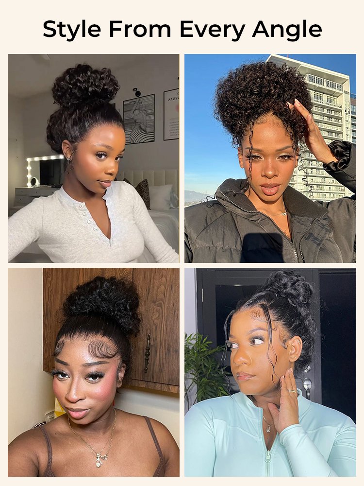 alipearl updo water wave curly hair