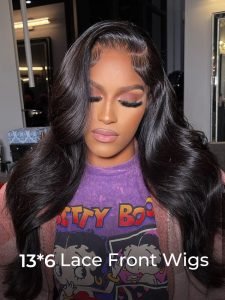 Body Wavy Hair 13*6 Lace Front Wigs Human Hair Wigs - Image 3