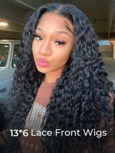 Deep Wave Wigs 13x6 Frontal Wigs Curly Human Hair Wigs - Image 3