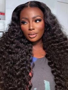 Wavy Lace Wig 13*4 Lace Front Wigs Loose Deep Hair Human Hair Wigs - Image 4