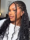 16 To 24 Inch Inches Human Hair Braided Full Lace Wigs Precut Lace - Image 7