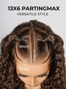 Glueless #4 Color Deep Wave Stylist Pre-Braided 13x6 Front Wig - Image 6