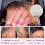 Brazilian Body Wave 5x5 HD Lace Closure Human Hair Swiss Lace Closure With Bleached Konts - Image 4