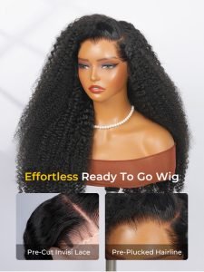Lagos M Hairline Kinky Curly C Part 13x6 HD Lace Front Wig Ready To Go - Image 4