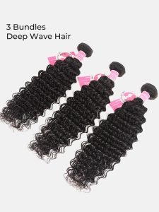 Alipearl Brazilian Hair 3 Bundles Deep Wave with 13X4 Frontal - Image 7