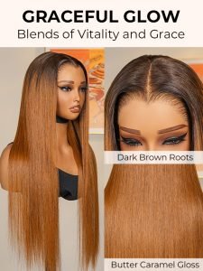 Honeyed Bliss Color Wig M Hairline 13x6 Front Wig With Widow's Peak - Image 5