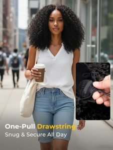300% Density Bouncy Curly Drawstring 6x8 HD Lace Ready To Go Wig - Image 7