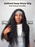 Deep Wave Glueless 3x6 HD Lace Front Wig Ready to Go Human Hair - Image 5