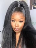 Kinky Straight Ponytail Extension Yaki Straight Long Ponytail Hair 10-26 Inches - Image 8