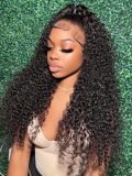 Curly Ponytail Extensions with Claw Clip Natural Black Human Hair - Image 5