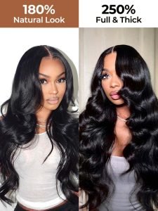 Single Knots Parting Max 13x5 HD Lace Front Wigs 300% High Density Virgin Human Hair - Image 4