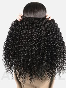 Alipearl Brazilian Hair 3 Bundles Deep Wave with 13X4 Frontal - Image 5