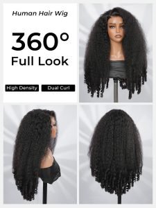 Kinky Curly With Spiral Curly Ends 5x7 HD Lace Front Glueless Wig - Image 7