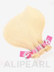 Alipearl Blonde Virgin Hair Color 613 Straight Hair 3 Bundles With 13*4 Frontal - Image 9