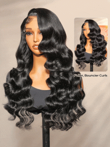 Pre Braided Side Part Body Wave 5*5 HD Lace Front Wig 250 Density - Image 7