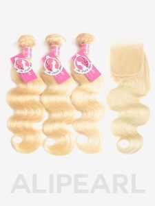 Alipearl Hair 3 Bundles 613 Body Wave With Lace Closure - Image 9