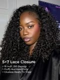 [Set Deal]$229=250 Density Burmese Curly 5x7 Wig+Side Part Body 6x8 Wig - Image 3
