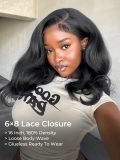 [Set Deal]$299=M Hairline Straight 13x4 Wig 24inch + Side Part Body 6x8 Wig - Image 4