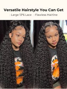 Alipearl Curly Hair Wig 13x6 Lace Front Wig Human Hair Natural Curly Wigs - Image 3