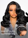 [Set Deal]$189= Layered Body Wave Drawstring Wig+Glueless Straight Bob - Image 4