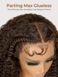 #4 Dark Brown Pre Styled Curly 13x4 Lace Wig With Baby Hair - Image 4