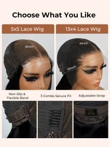 Deep Wave Wig 5x5 Lace Closure Wig 13x4 Real Human Hair Glueless Wigs - Image 8