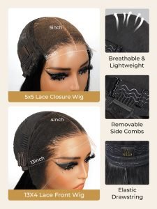 Highlight Human Hair Lace Front Wigs Deep Wave Ombre Lace Front Wigs - Image 8