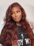 5*5 Lace Glueless Ready To Go Wigs - Alipearl Reddish Brown Hair Wigs Body Wave - Image 2