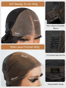 Lagos M Hairline Ready To Go Glueless Straight Short Cut Bob HD Lace Wig - Image 8