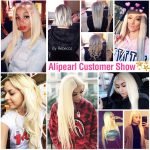 #613 Alipearl Hair 3 Bundles with Lace Closure Brazilian Straight Virgin Hair - Image 4