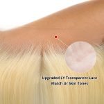 Invisible Knot Bleached 613 Blonde 13x4 13x6 Lace Frontal Preplucked With Baby Hair - Image 2