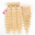 613 Hair Color Deep Wave Weave With 4x4 Lace Closure - Image 6