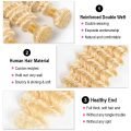 613 Bundles With 13x4 Frontal Deep Wave Blonde Weave Hair - Image 2