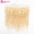 613 Bundles With 13x4 Frontal Deep Wave Blonde Weave Hair - Image 5