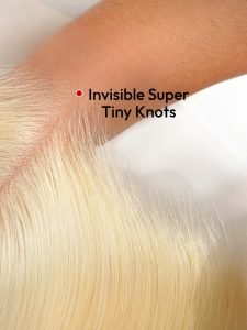High-Gloss Blonde Straight M Hairline 6x8 Lace Front Wigs 250 Density - Image 8