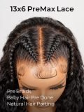 Pre Braided Pre Styled Ready To Go Deep Wave 13*6 Frontal Wig - Image 5