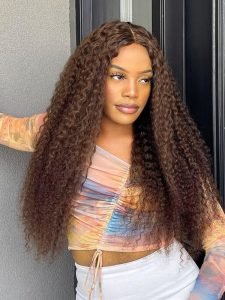 PreMax 13x6 HD Lace Frontal #4 Dark Brown Deep Wave Wig - Image 4