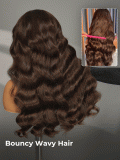 Super Double Drawn Dark Brown Body Wave HD Lace Wig Human Hair - Image 10