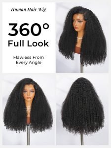 Lagos M Hairline Kinky Curly C Part 13x6 HD Lace Front Wig Ready To Go - Image 5