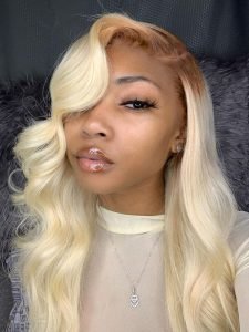 Ombre Color Wig #4/613 Body Wave Human Hair Lace Wig - Image 7