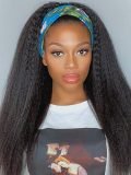 Headband Wig Kinky Straight Half Wig 180 Density - Image 8